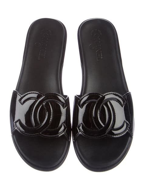 chanel shoes slides|women Chanel slides sandals.